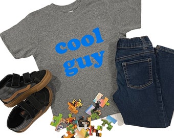 Cool Guy Toddler/Youth Boys Graphic T-shirt | Cool Kid Retro Style Vintage Boys Shirt| Too Cool for School Boys T-Shirt | Kids Birthday Gift