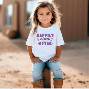 Happily Ever After Girls Toddler and Kids T-Shirt |  Disney World Princess Shirt  |  Girls Fairytale Tee