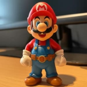 Super Mario Figurine STL File - High-Detail 3D Printable Model - Instant Download for 3D Printing