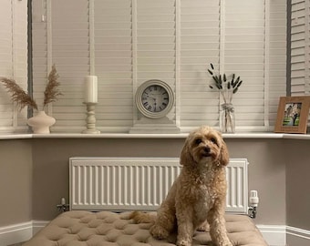 Dogs Handmade Chesterfield Footstool Coffee Table