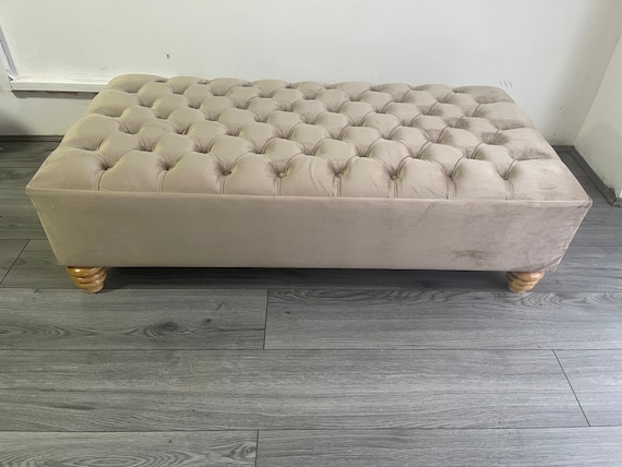 Handmade Chesterfield Coffee Table Footstool Puffer 4FT X 2FT