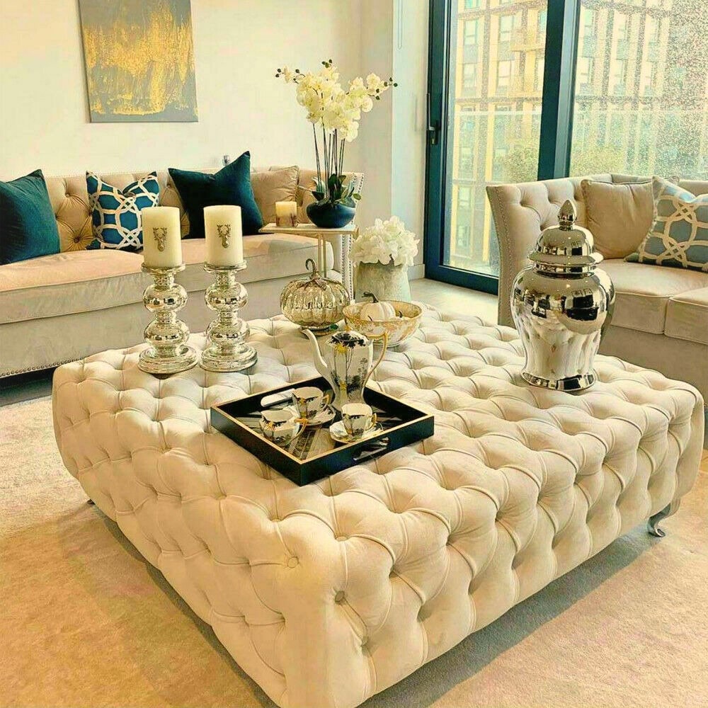 Square Designer Large Fully Upholstered Handmade Make to Measure