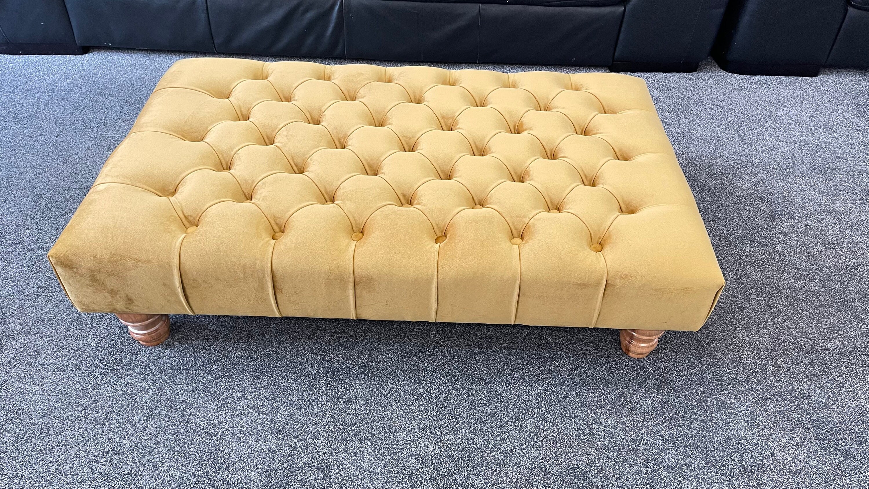 Handmade Chesterfield Footstool Coffee Table in Plush/soft Etsy UK