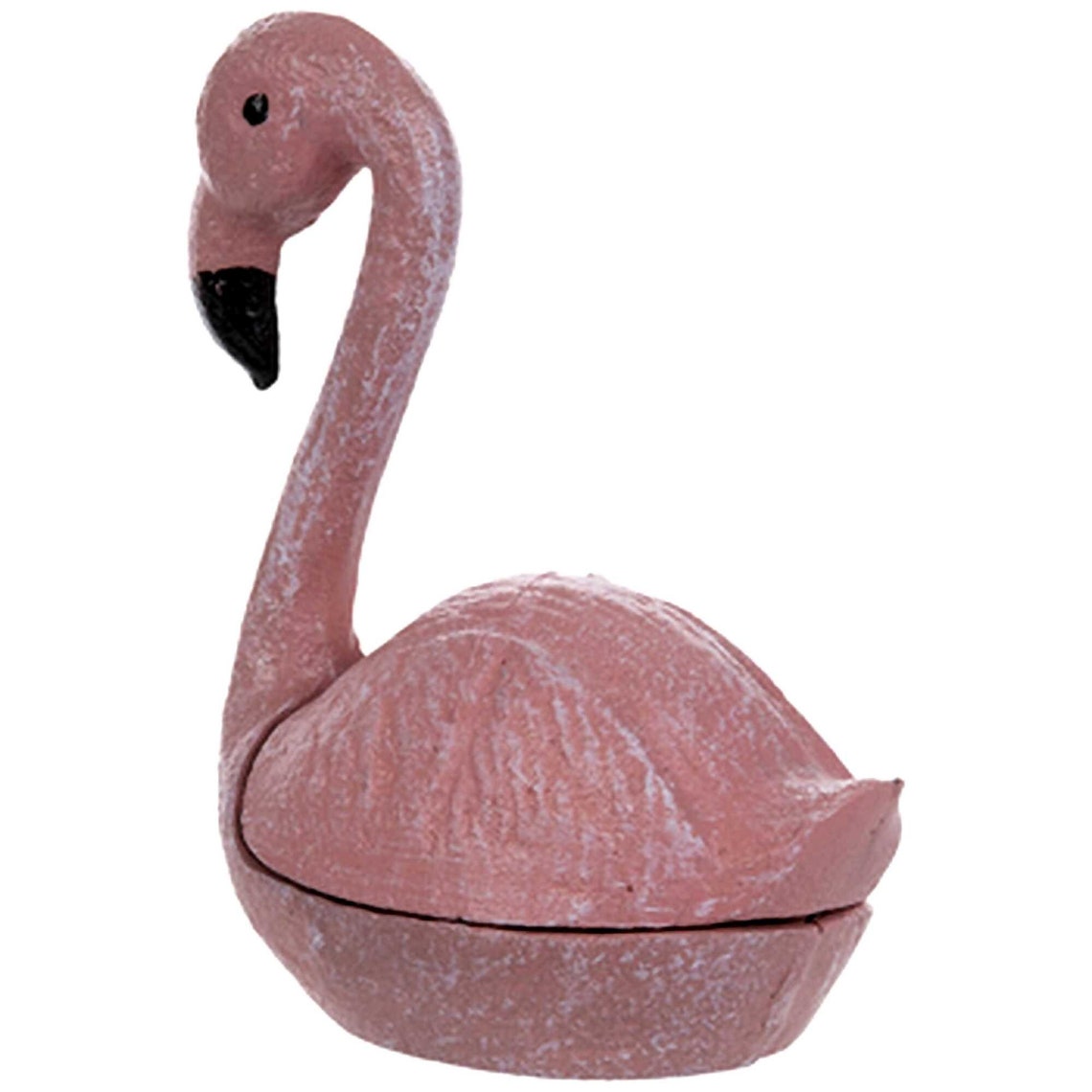 Pink Flamingo Metal Container Hand painted Jewelry Storage Etsy