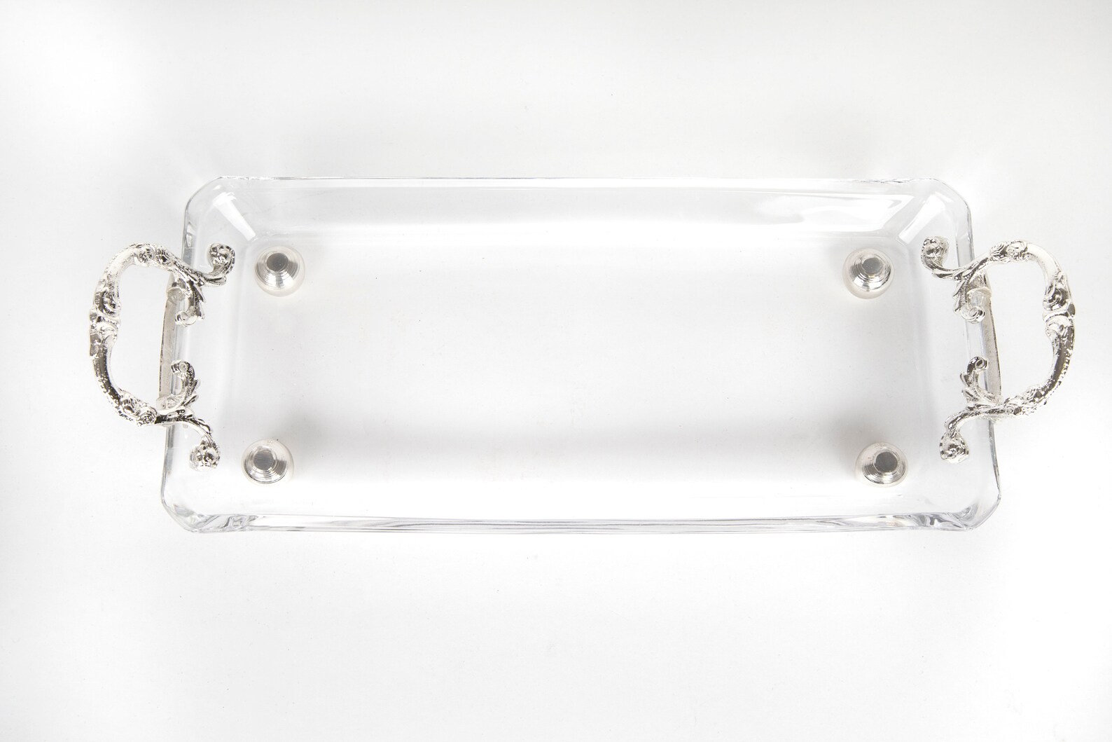 Classic Rectangular Clear Glass Tray Etsy