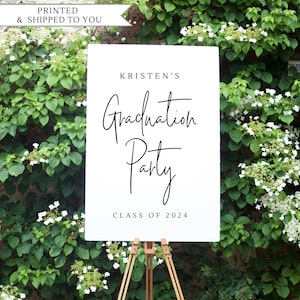 Graduation Party Welcome Sign | Custom Graduation Party Sign | Printed Grad Party Sign | Simply Graduation Party Sign