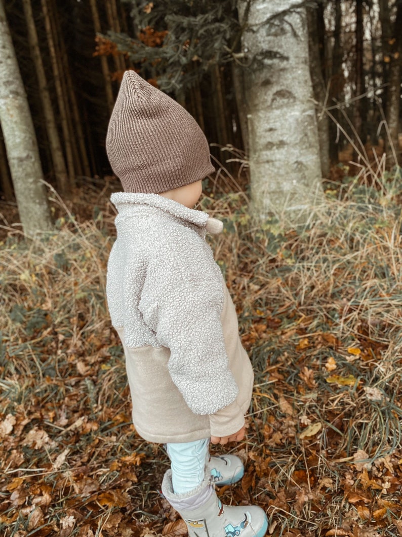 Kinder Pullover mit Teilung und Reißverschluss Hoodie mit Kragen Kuschelig Größenauswahl überzieher Mädchen Junge Gr 74 128 Bild 6