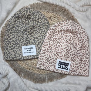 Beanie hat for children, statement hat | cool saying for children | patch selection for children&#39;s hats | girls&#39; hat Leo | transitional hat
