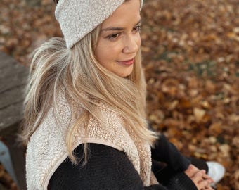 Weißes Satin-Stirnband Für Frauen – Rutschfest, Bequem, Perfekt Für DIY & Feiertage