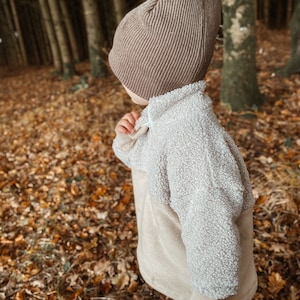 Kinder Pullover mit Teilung und Reißverschluss Hoodie mit Kragen Kuschelig Größenauswahl überzieher Mädchen Junge Gr 74 128 Bild 8