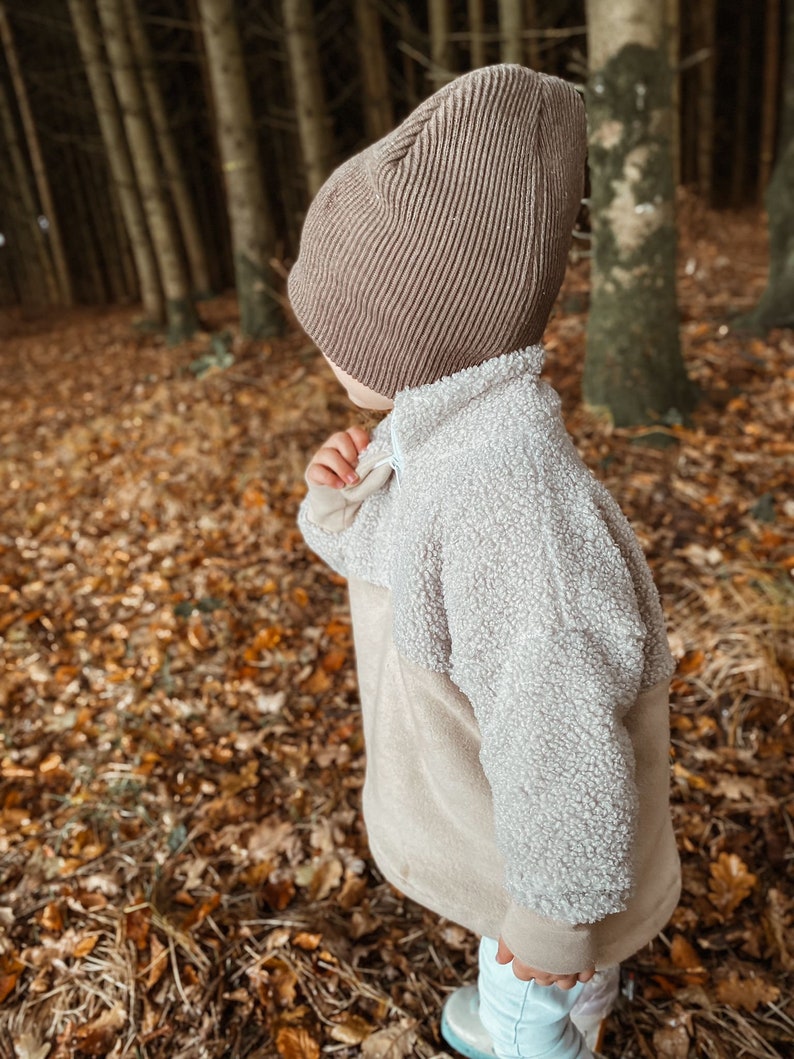 Kinder Pullover mit Teilung und Reißverschluss Hoodie mit Kragen Kuschelig Größenauswahl überzieher Mädchen Junge Gr 74 128 Bild 8