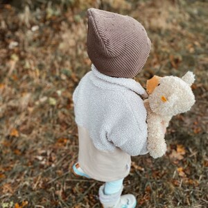 Kinder Pullover mit Teilung und Reißverschluss Hoodie mit Kragen Kuschelig Größenauswahl überzieher Mädchen Junge Gr 74 128 Bild 3