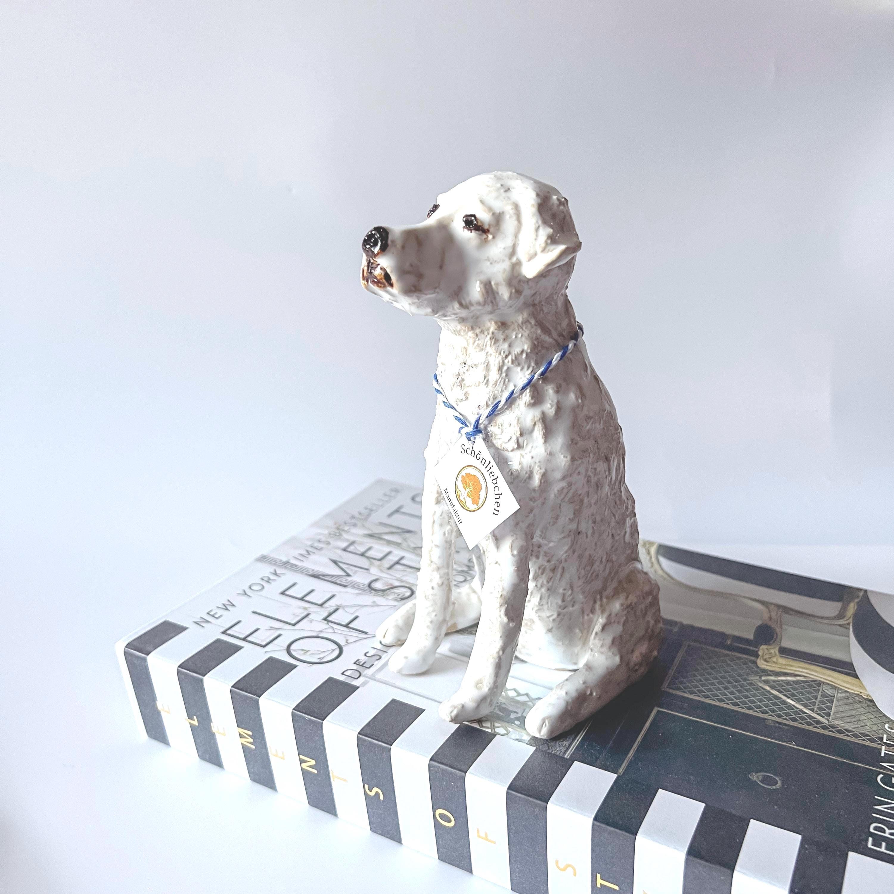Pyrenean Mountain Dog, ceramic figurine, Pyrenean Mountain Dog, white dog - ceramic dog, dog figurine, gift for dog lovers