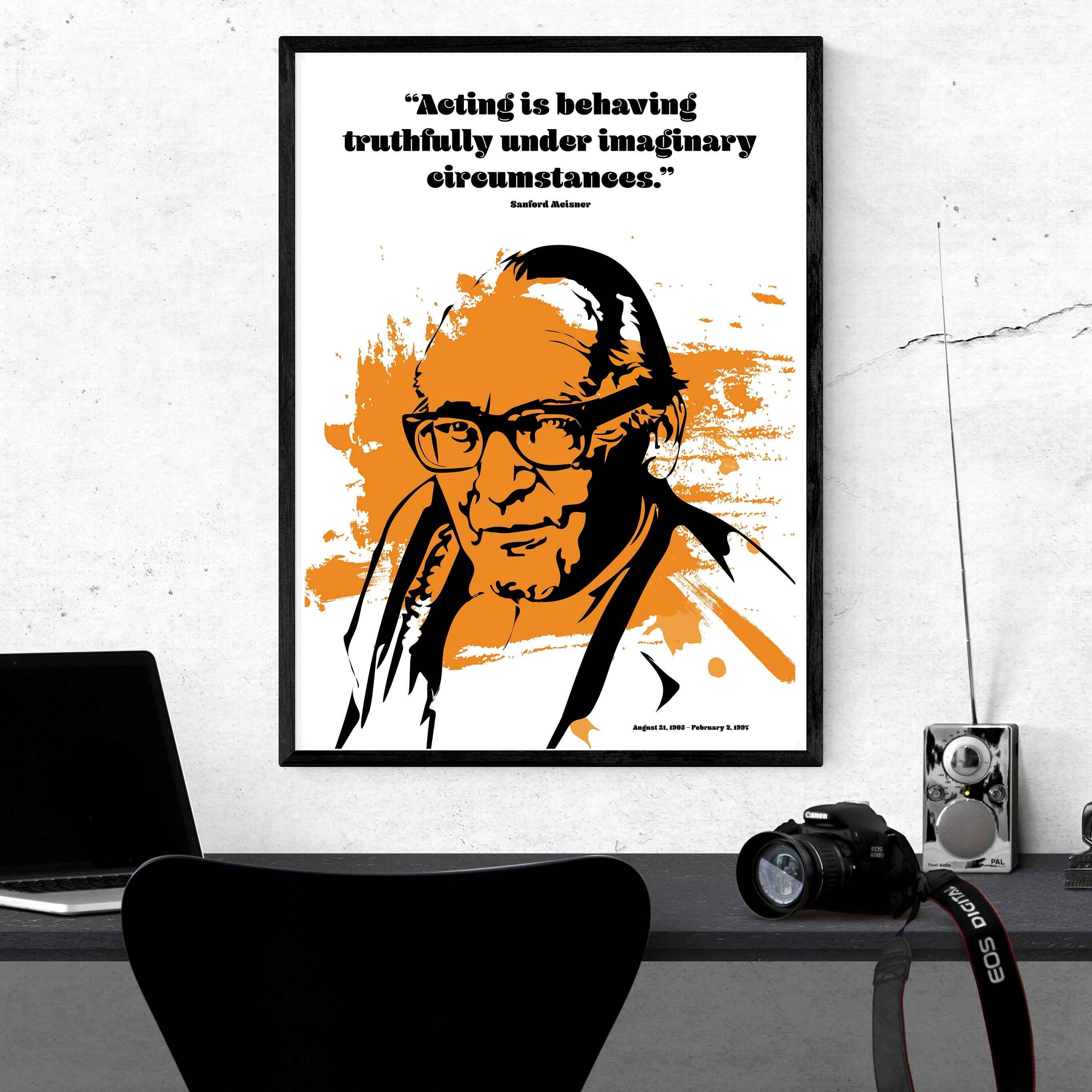 Meisner Great Practitioner Citation Affiche Etsy