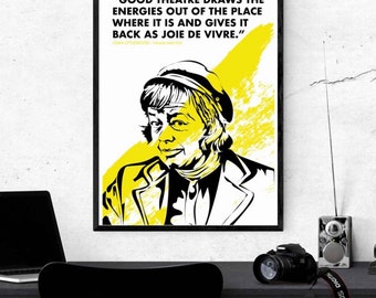 Theatre Director Joan Littlewood Digital Download Poster – Quote|Theatre lover |artwork|print|illustration|Theatre|stage|arts|Theatre gifts.