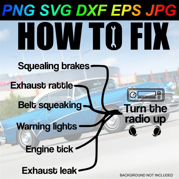 Wie zu reparieren Quietschen Bremsen Auspuff Rassel Gürtel Quietschen  Warnlichter Motor Tick Auspuff Leck PNG SVG DXF Eps Jpg - .de