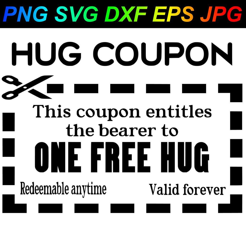 This Coupon Entitles Bearer To One Free Hug Redeemable Etsy India