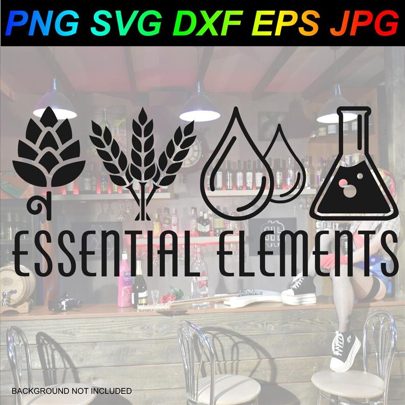 Essential Elements Brewing Beer PNG SVG DXF Eps Jpg Etsy
