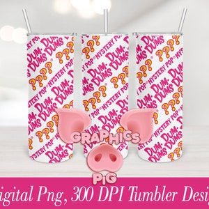 Dum Dums Mystery Pop Digital PNG Tumbler Design