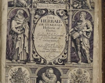 1633 Herball by John Gerard: Vintage Herbal Medicine Reference (Digital PDF)