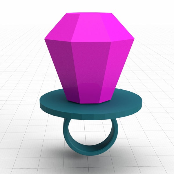 Ring Pop STL Digital File for 3D Printing, print and paint or make molds for resin