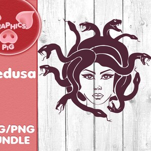 Medusa SVG, medusa png, medusa archivo de diseño, medusa archivo gráfico, medusa tumbler