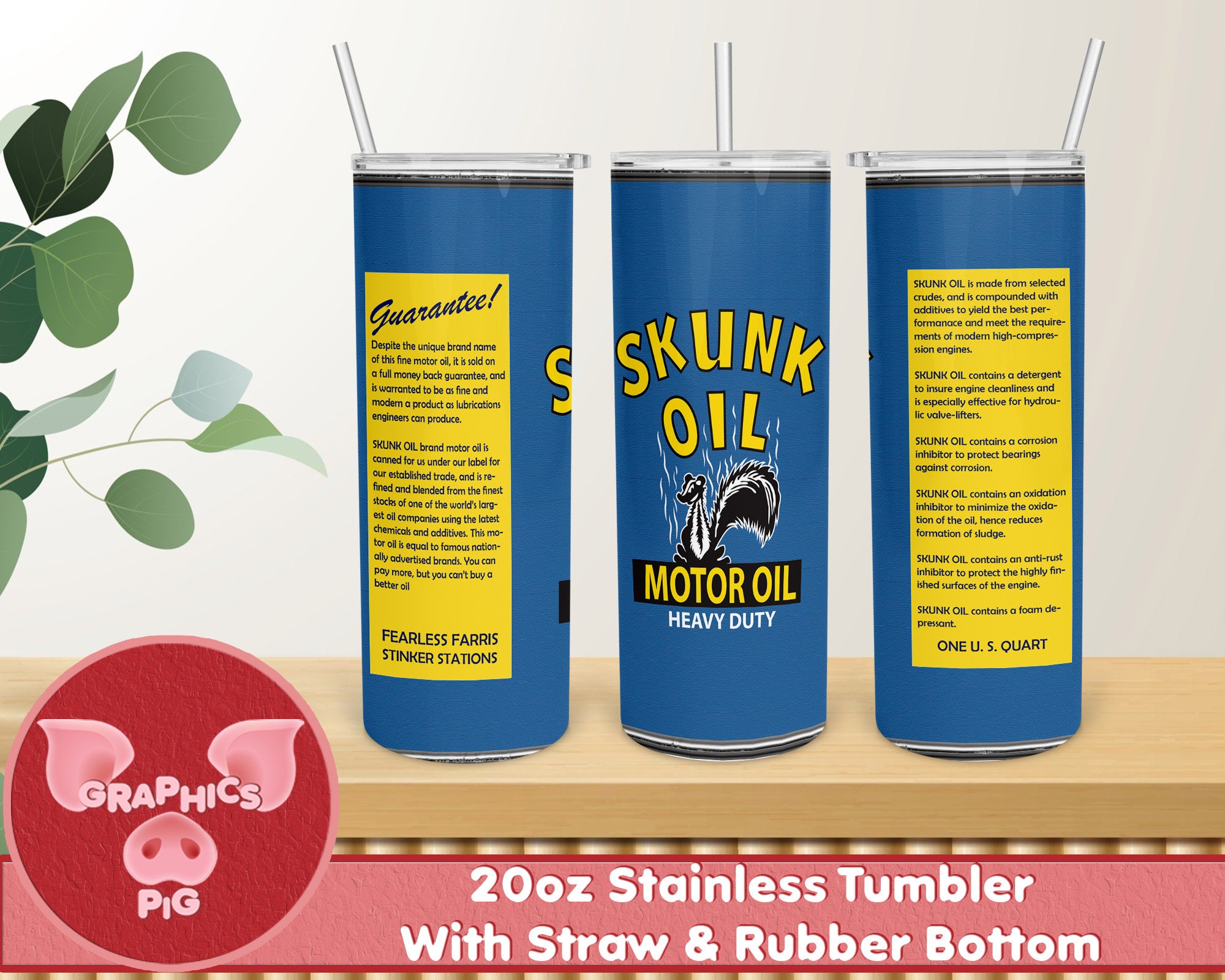 Skunk Motor Oil Tumbler Vintage Oil Can Tumbler Antique Oil - Etsy