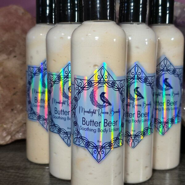 Handmade 8oz Butter Beer Lotion - Cream Soda, Butterscotch, Bourbon Scent 8oz