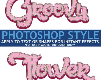 Photoshop Groovy Flower Style For Text Effect