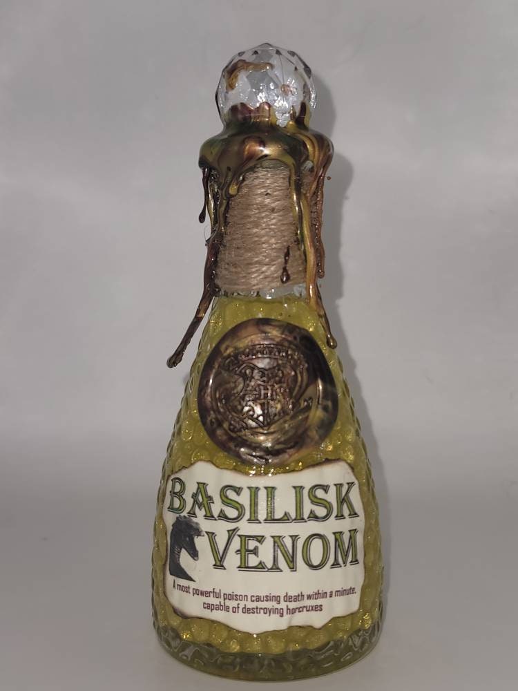Basilisk Venom Potion Harry Potter Inspired Bottle Swirl Etsy