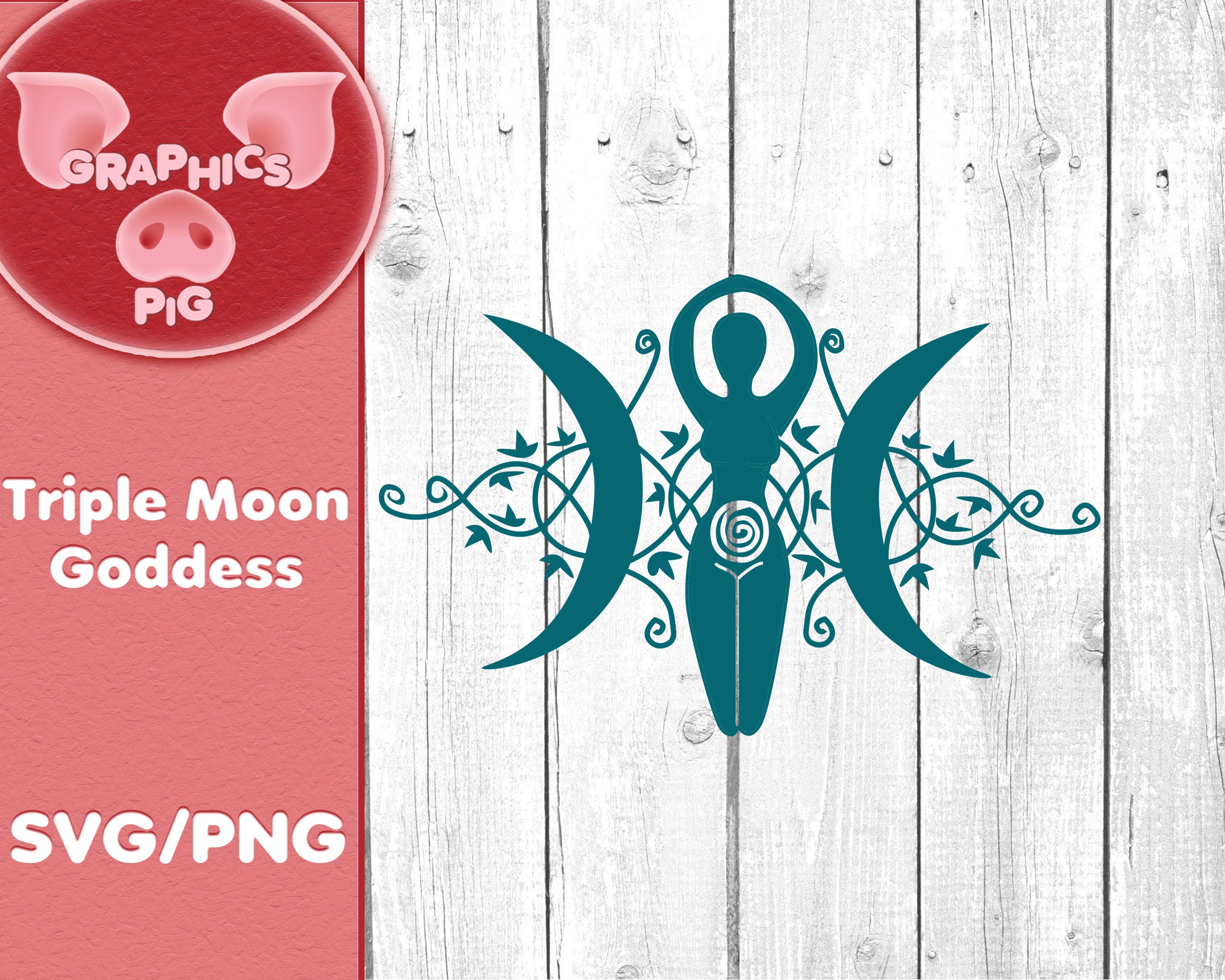 Spiral Goddess Digital Download SVG PNG