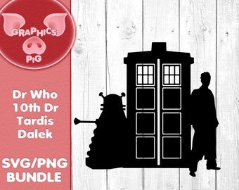 dr who svg, dr who 10e doctor svg, dalek svg, dr who tardis svg, dr who decal design