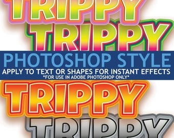 Photoshop Trippy Style For Text Effect