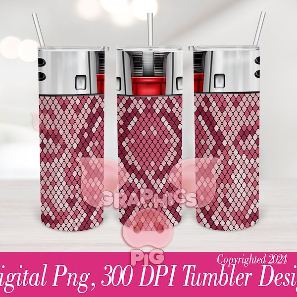 snake skin pink Lighter Tumbler Digital PNG With and Without Labels, Lighter Tumbler, pink snakeskin Tumbler seamless snake print