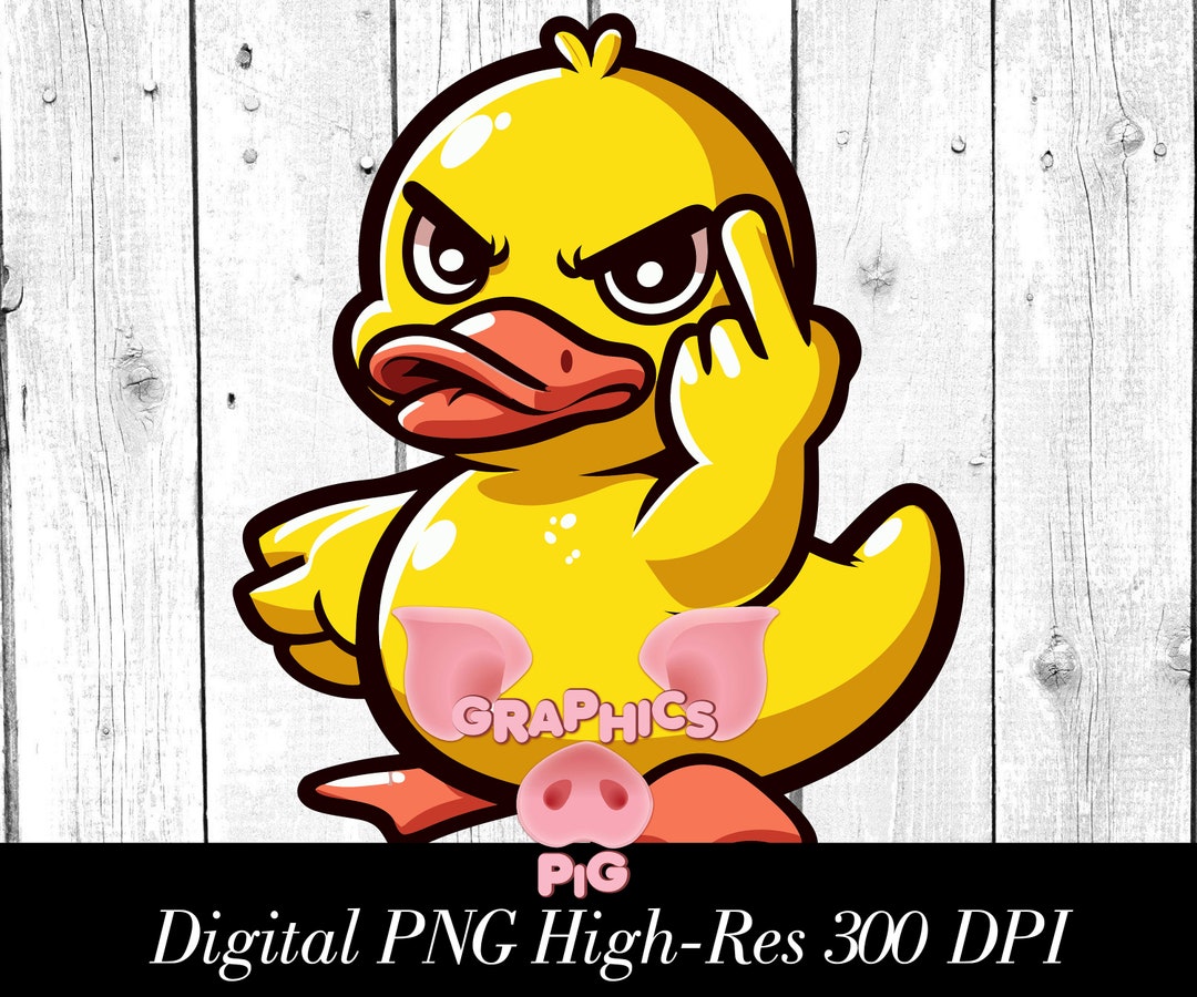 Duck You Middle Finger PNG Highres Etsy