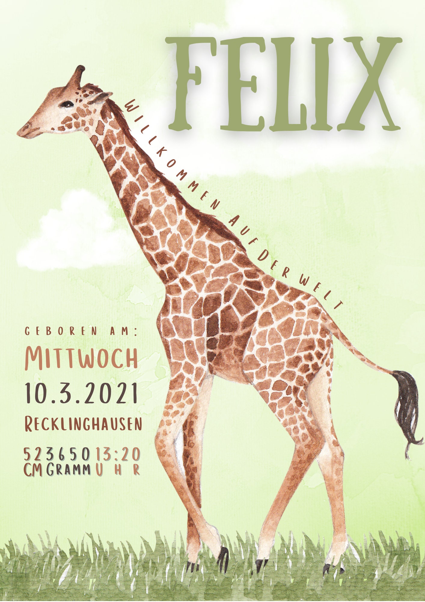 Birth Posters Baby Room Etsy