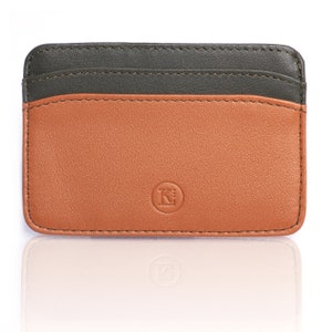 Men's and Women's Card Holder in Luxury Italian Leather: Epsom Calfskin / Saffiano Calfskin / Nappa Lambskin RFID Contactless Bank Card Protection image 2