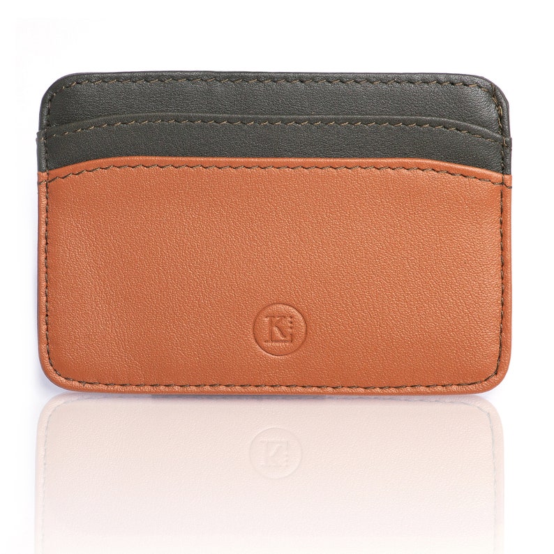 Men's and Women's Card Holder in Luxury Italian Leather: Epsom Calfskin / Saffiano Calfskin / Nappa Lambskin RFID Contactless Bank Card Protection image 2