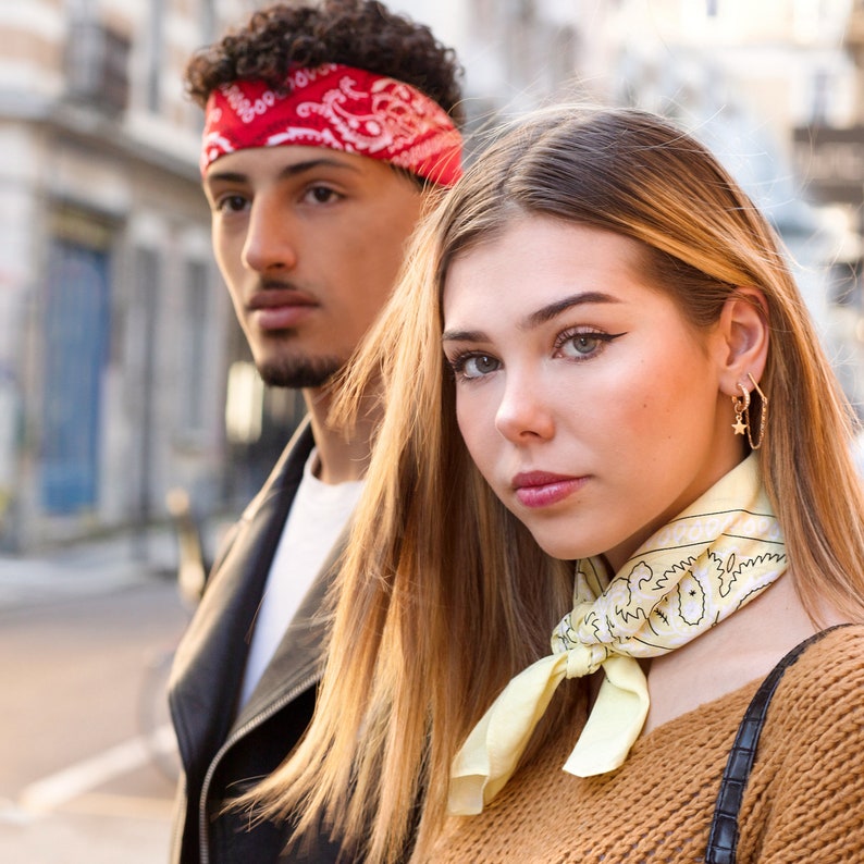 The Bandana 100% Premium Cotton Paisley pattern 20 colors to choose from Individually or in sets of 5, 10 or 20 bandanas image 10