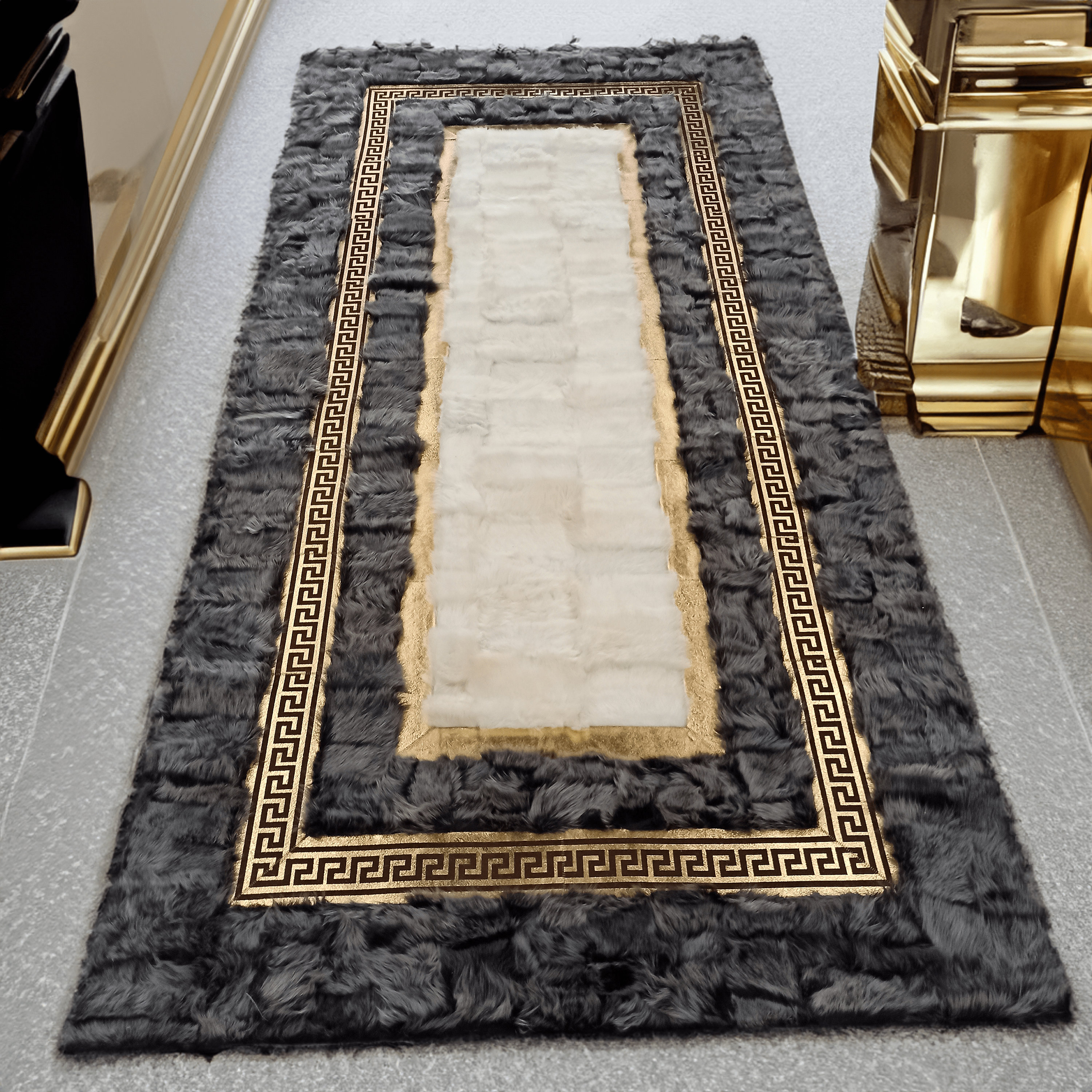 chanel designer rug