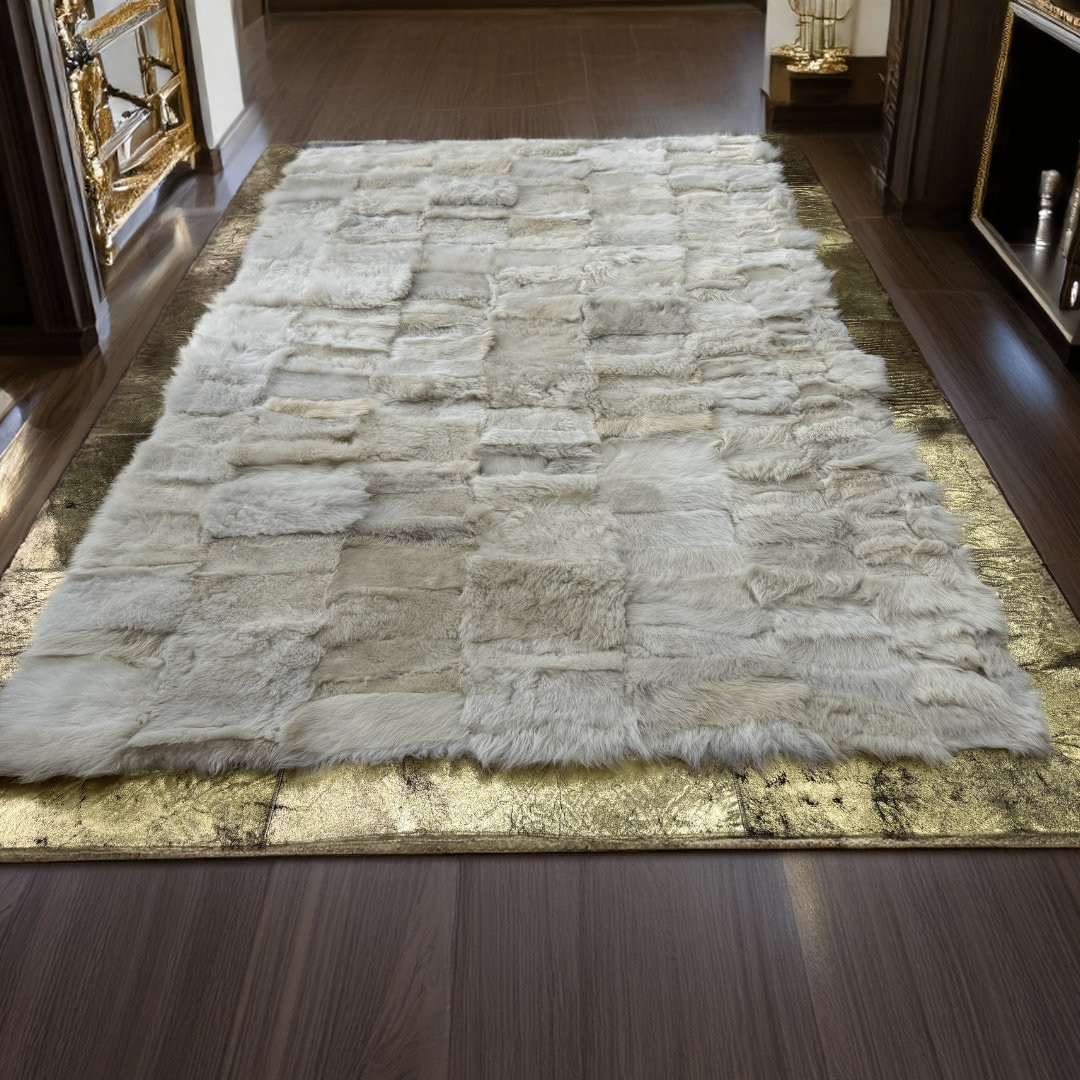 Rectangle Rug 2x6 Modern Sheepskin Rectangle Runner Fur Rug, Luxury Corridor 2x6 Rug ...