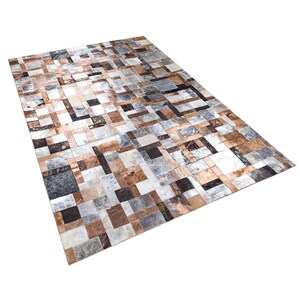 Tapis en peau de vache multicolore authentique de haute qualité pour le salon, tapis en peau de vache patchwork, couloir en peau de vache argenté véritable, tapis de bureau en cuir