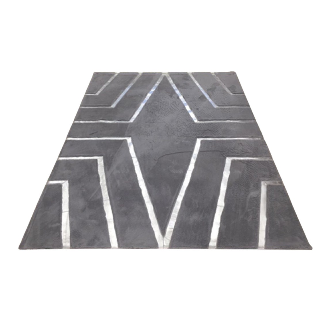 Black Gold Plush Area Rug, Black and Gold Fluffy Rug, Living Room Rug