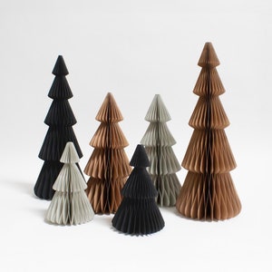 Albero di Natale di carta – Albero di Natale sostenibile e riutilizzabile | Decorazione natalizia moderna, salvaspazio