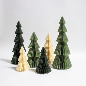 Albero di Natale di carta, albero di Natale sostenibile, albero di Natale di carta, decorazione da tavola, decorazione per albero pendente, decorazione sospesa, Nordic Scandi