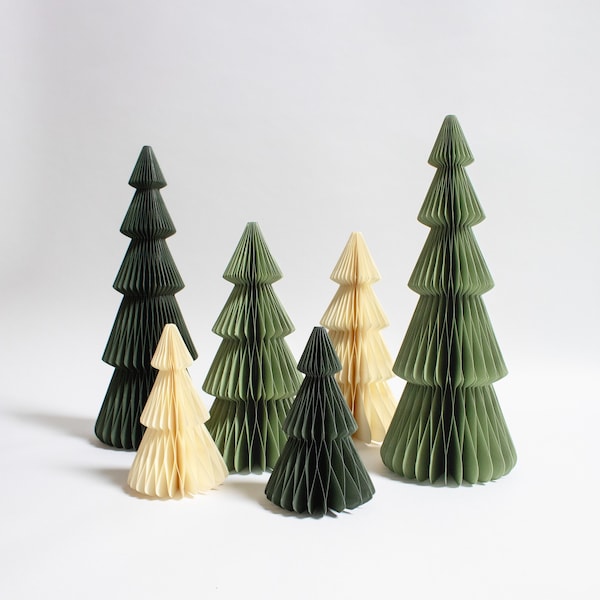 Weihnachtsbaum aus Papier, nachhaltiger Tannenbaum, Papier Weihnachtsbaum, Tischdeko, Anhänger Baumschmuck, Hängeschmuck, Nordic Skandi