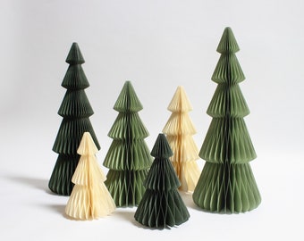 Weihnachtsbaum aus Papier, nachhaltiger Tannenbaum, Papier Weihnachtsbaum, Tischdeko, Anhänger Baumschmuck, Hängeschmuck, Nordic Skandi