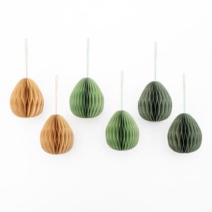 Paper Easter eggs for hanging, sustainable Easter decoration, paper pendants for Easter, minimalist Easter decoration, paper balls