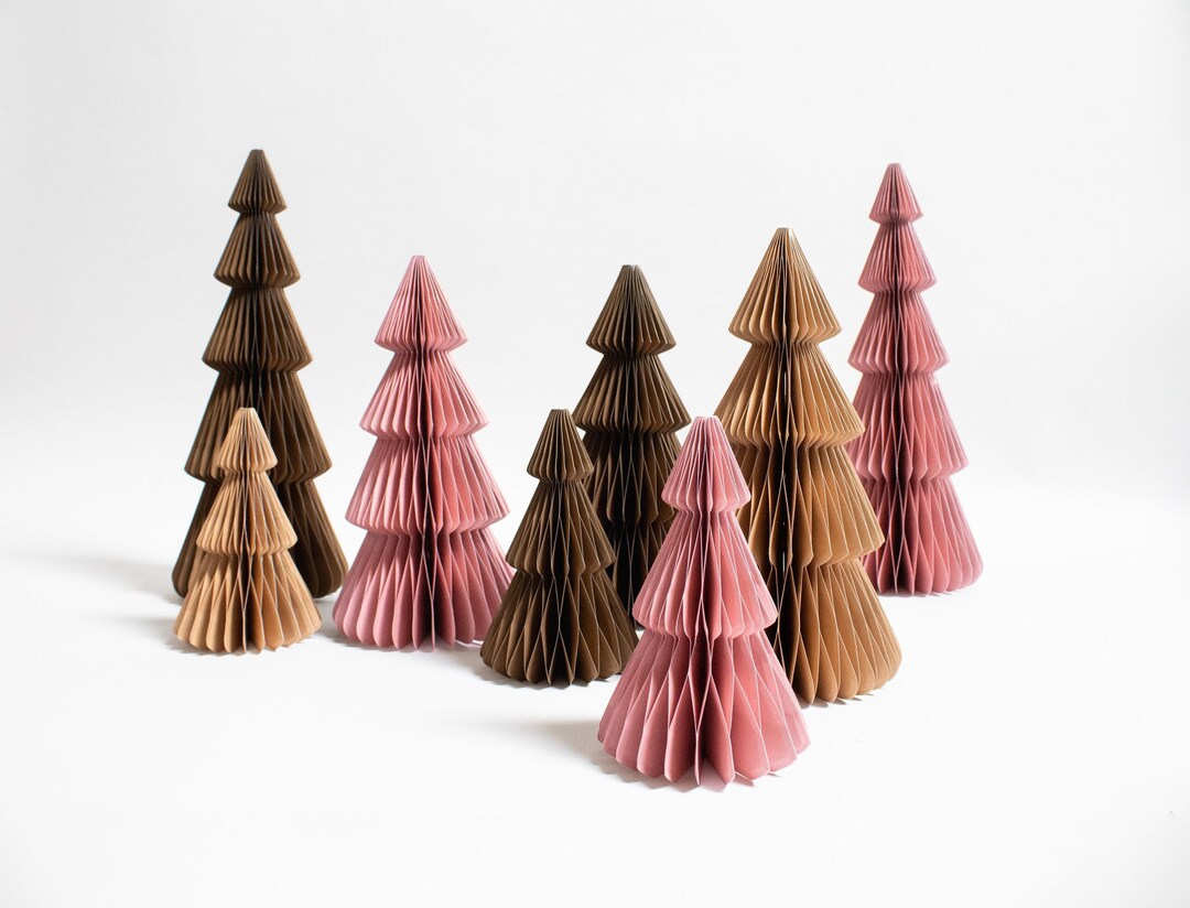 Paper Christmas Tree, Sustainable Paper Christmas Tree, Table