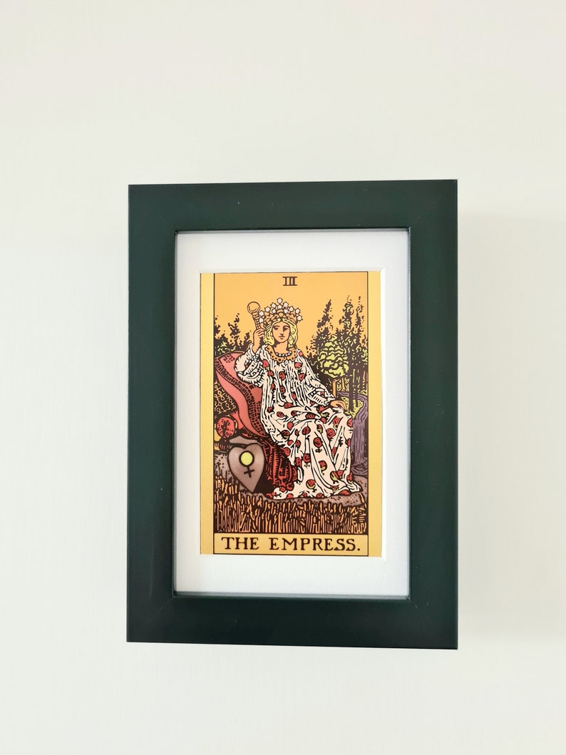 Original Tarot Card in a Frame Tarot Poster Divination Room Design